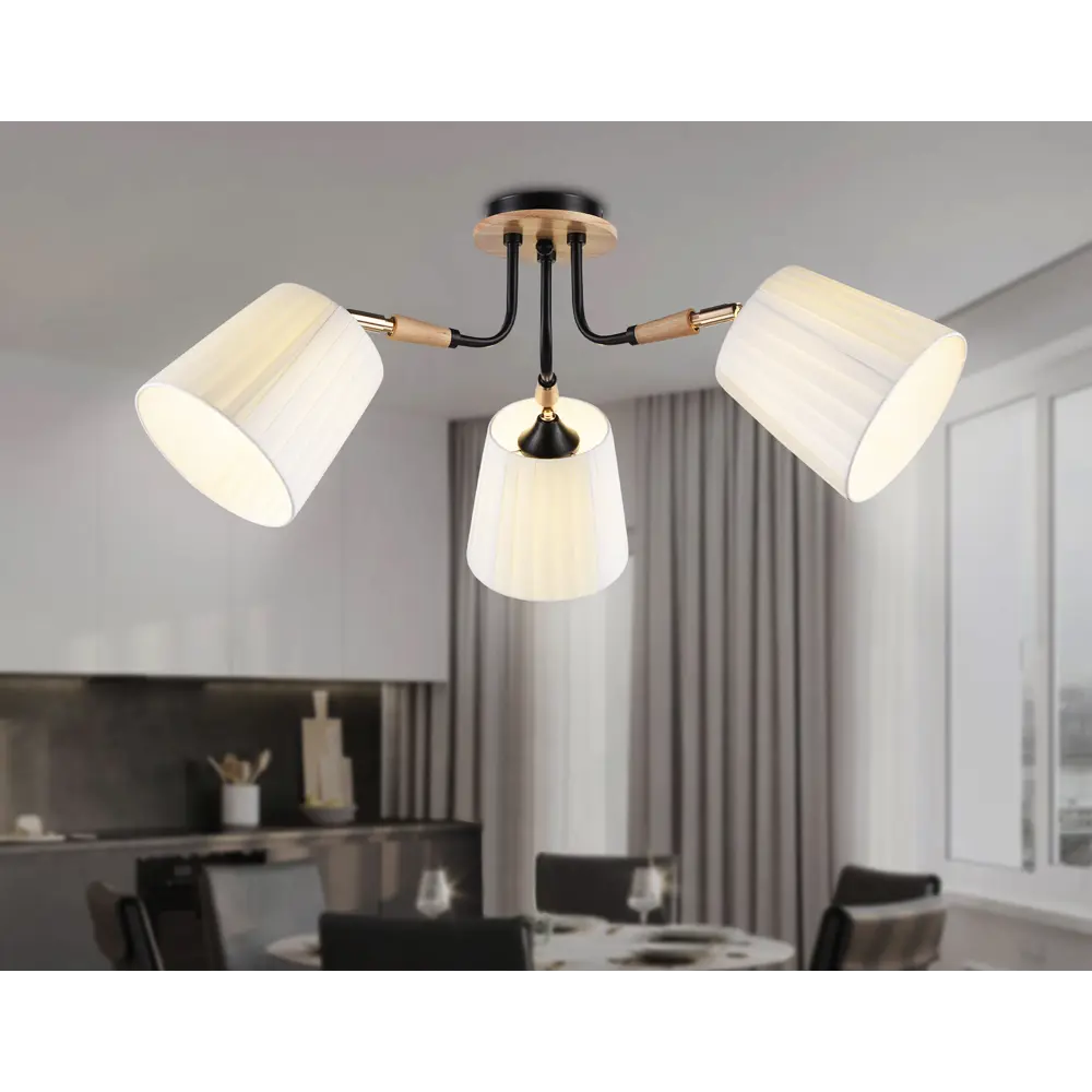 Фото 6 Люстра на штанге Ambrella Light Traditional Ambr_tr4731 3 лампы 10 м² цвет черный Фото 6 Люстра на штанге Ambrella Light Traditional Ambr_tr4731 3 лампы 10 м² цвет черный