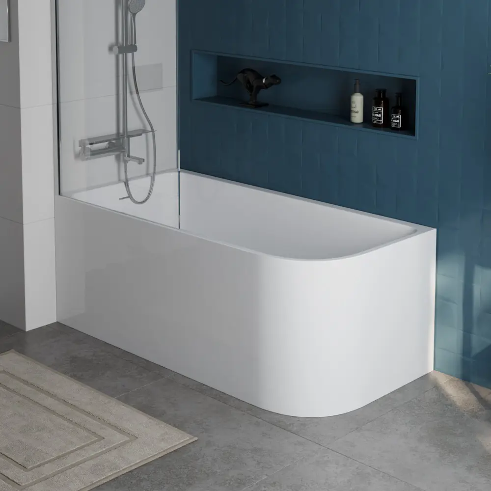 Фото Отдельностоящая ванна Belbagno BB712-1500-730-L акрил 150x73см Фото Отдельностоящая ванна Belbagno BB712-1500-730-L акрил 150x73см