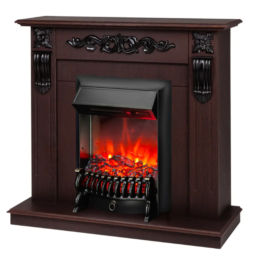Фото 2 Каминокомплект Realflame Dominica с очагом Fobos Lux BL 1600Вт орех Фото 2 Каминокомплект Realflame Dominica с очагом Fobos Lux BL 1600Вт орех