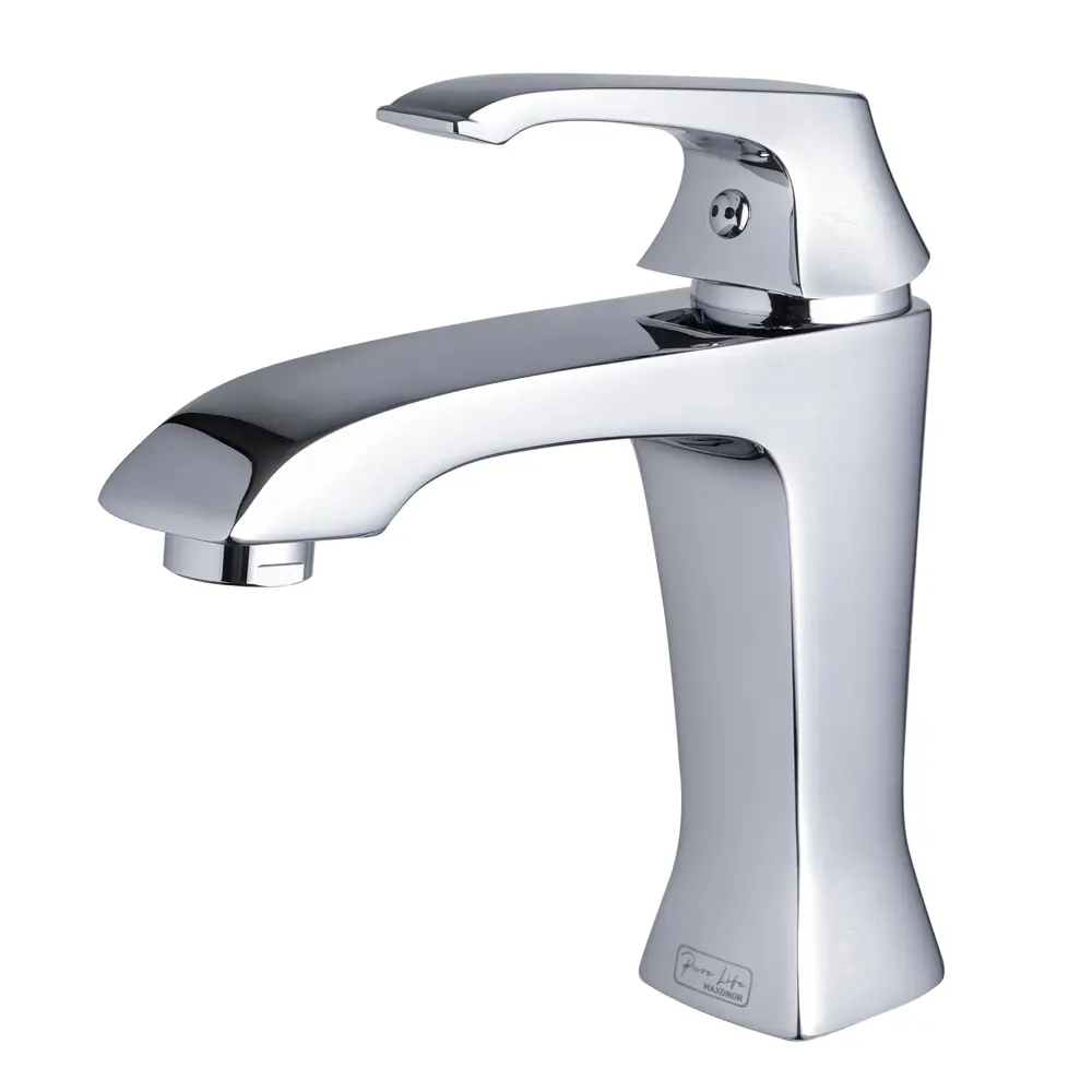 Фото Смеситель для раковины Maxonor pure life Pl1088 однорычажный цвет хромированный Фото Смеситель для раковины Maxonor pure life Pl1088 однорычажный цвет хромированный