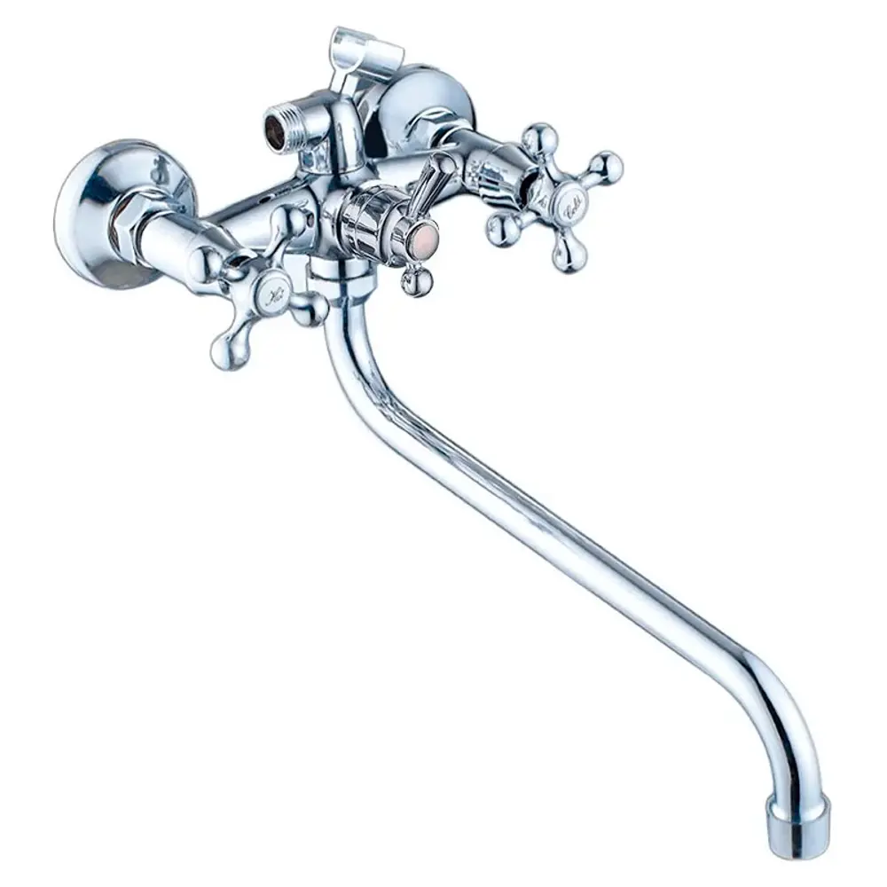 Фото Смеситель для ванны Maxonor MN2209 двухвентильный цвет хром