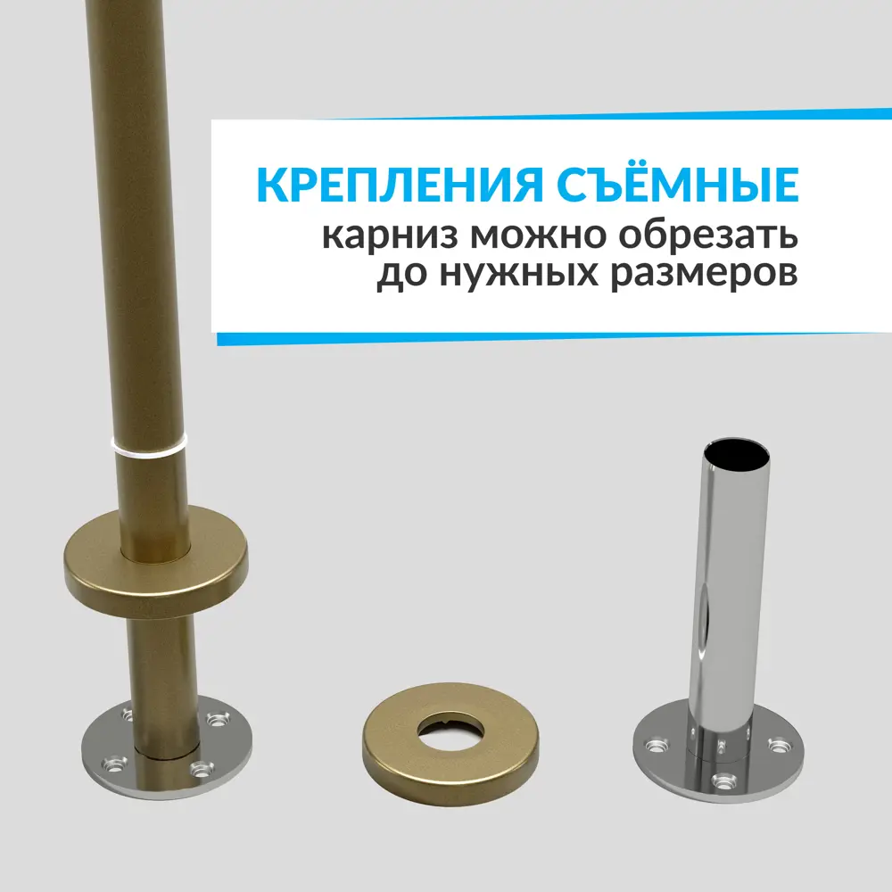 Фото 6 Карниз для ванны MRKARNIZ K20G-90x90-LATUN+CLD 90 см