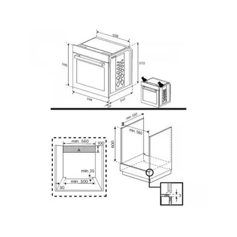 Фото 5 Встраиваемый духовой шкаф Hotpoint FE8 1351 SH WHG 59.4х59.5х56.7 см цвет белый