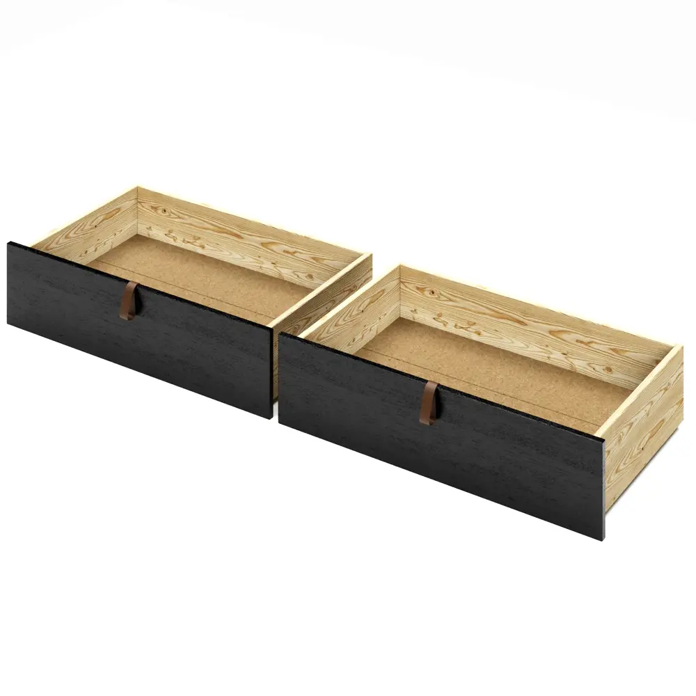 Фото 4 Тахта односпальная Solarius реечное основание с 2 выкатными ящиками 110x63x190 см сосна цвет черный Фото 4 Тахта односпальная Solarius реечное основание с 2 выкатными ящиками 110x63x190 см сосна цвет черный