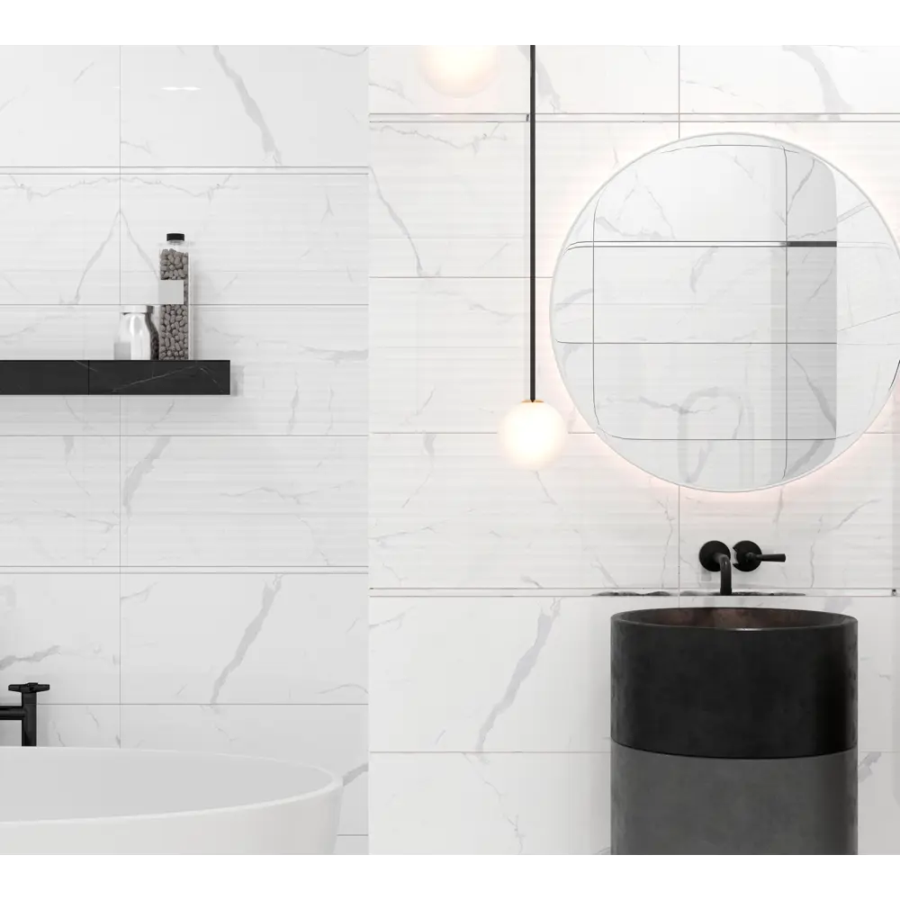 Фото 6 Керамическая плитка Eurotile Statuario 4810839050864 30x60см цвет белый Фото 6 Керамическая плитка Eurotile Statuario 4810839050864 30x60см цвет белый