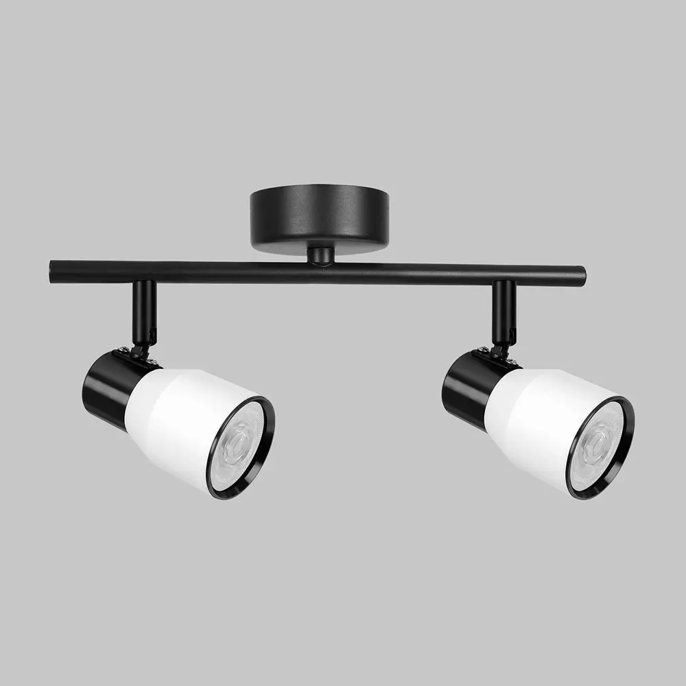 Фото Спот поворотный Imex Il.0005.2801-2-wbk 2 лампы GU10 4 м² цвет белый