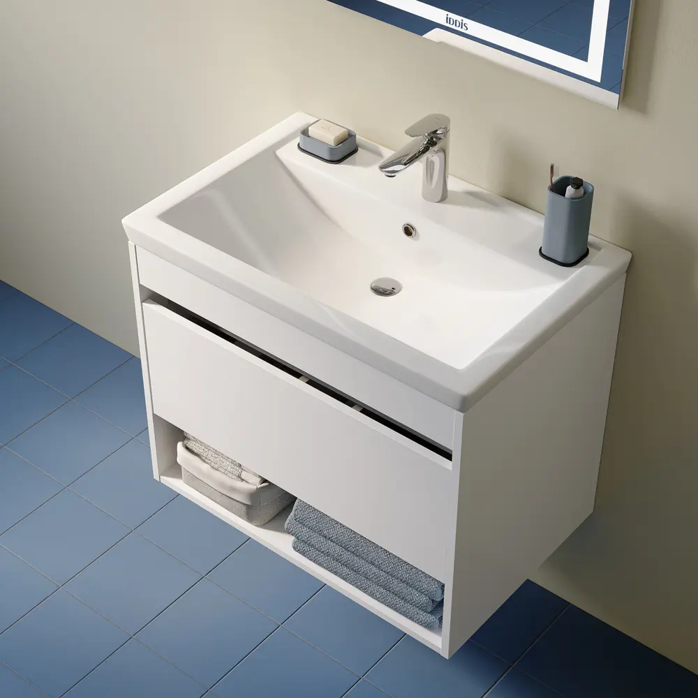 Фото 5 Тумба с раковиной Iddis Zodiac X ZDX70WNi95K подвесная с нишей 70 см белый подходит раковина 4077000i28 Фото 5 Тумба с раковиной Iddis Zodiac X ZDX70WNi95K подвесная с нишей 70 см белый подходит раковина 4077000i28
