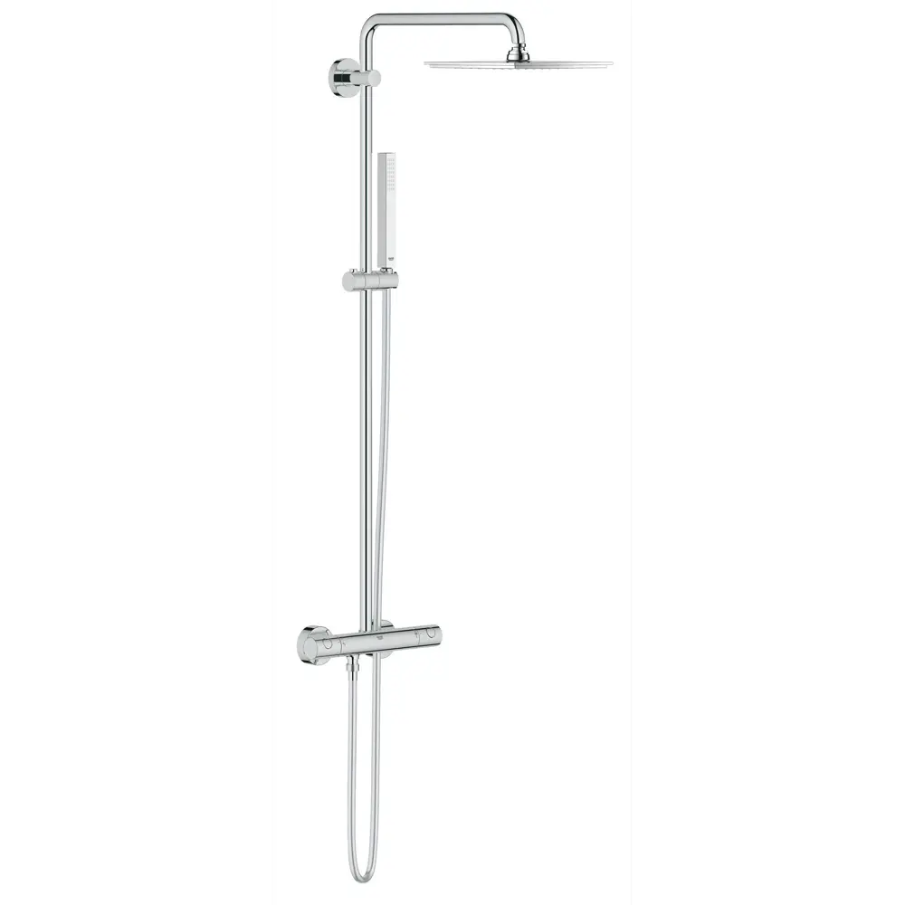 Фото Душевая система Grohe 26187000 Euphoria Cube 230 с термостатическим смесителем, хром Фото Душевая система Grohe 26187000 Euphoria Cube 230 с термостатическим смесителем, хром