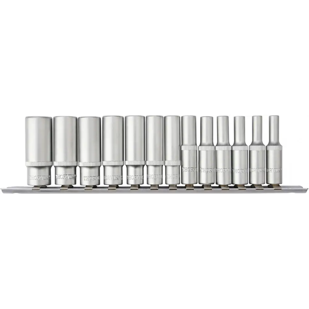 Фото Набор торцевых головок Thorvik S11S2213SM 1/4 дюйма, 13 шт