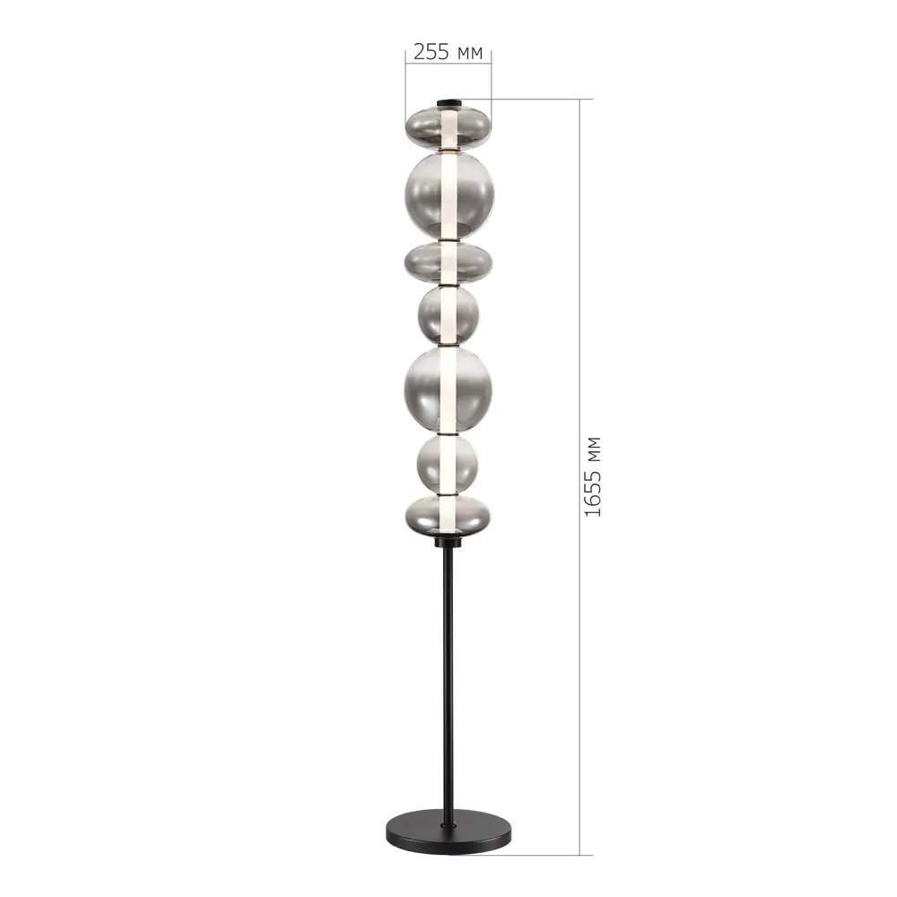 Фото 6 Торшер светодиодный St Luce Sl6119.405.40 нейтральный белый свет цвет черный Фото 6 Торшер светодиодный St Luce Sl6119.405.40 нейтральный белый свет цвет черный