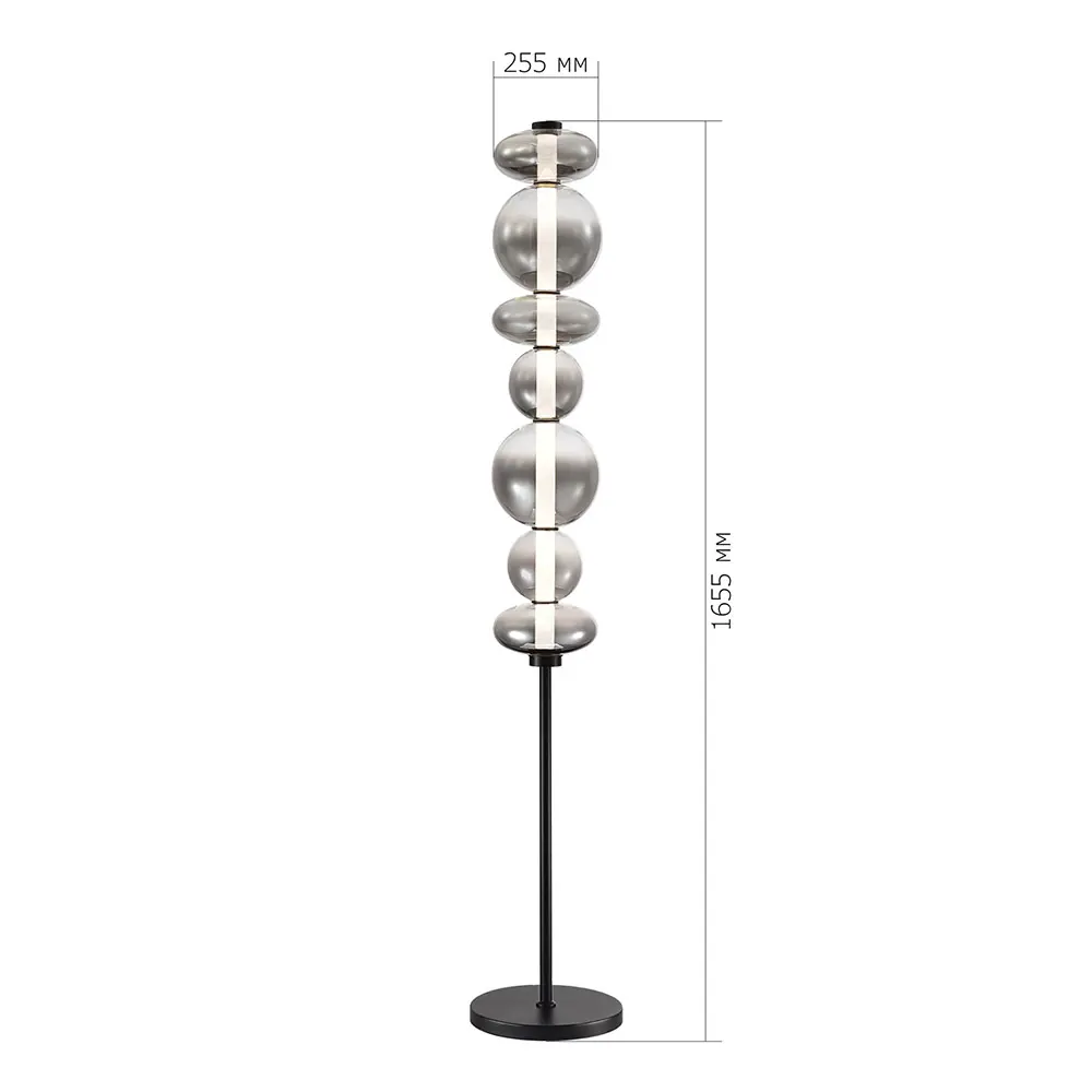 Фото 7 Торшер светодиодный St Luce Sl6119.405.40 нейтральный белый свет цвет черный Фото 7 Торшер светодиодный St Luce Sl6119.405.40 нейтральный белый свет цвет черный