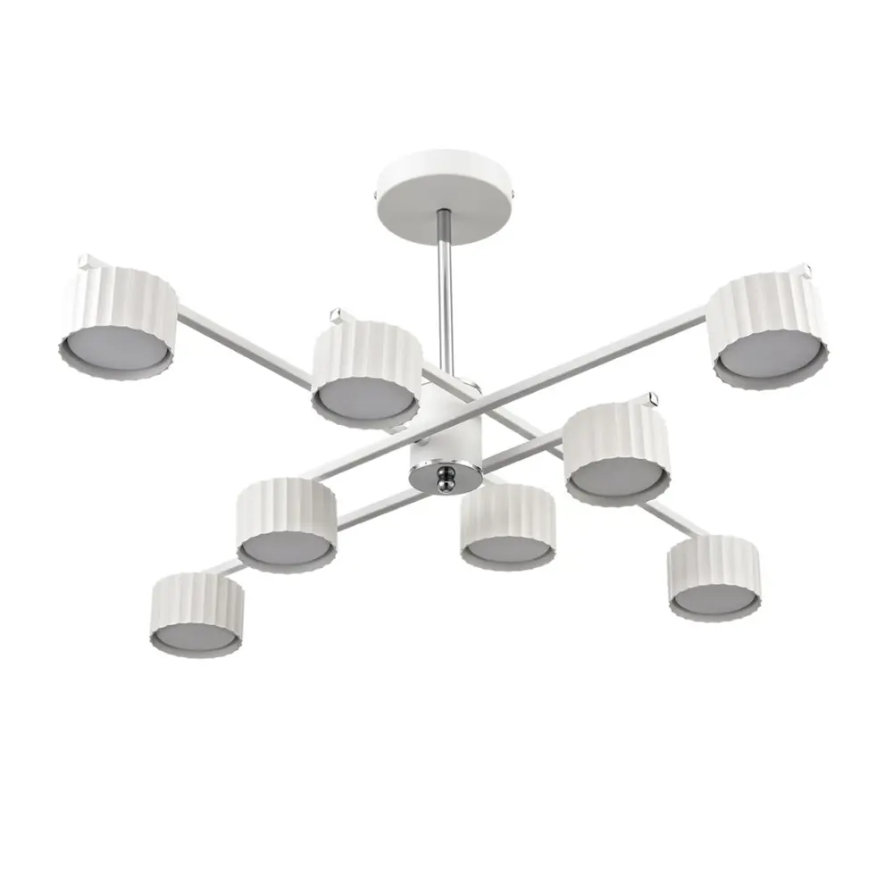 Фото Люстра на штанге Lumion 8241/8C COMFI LN25 цвет белый Фото Люстра на штанге Lumion 8241/8C COMFI LN25 цвет белый