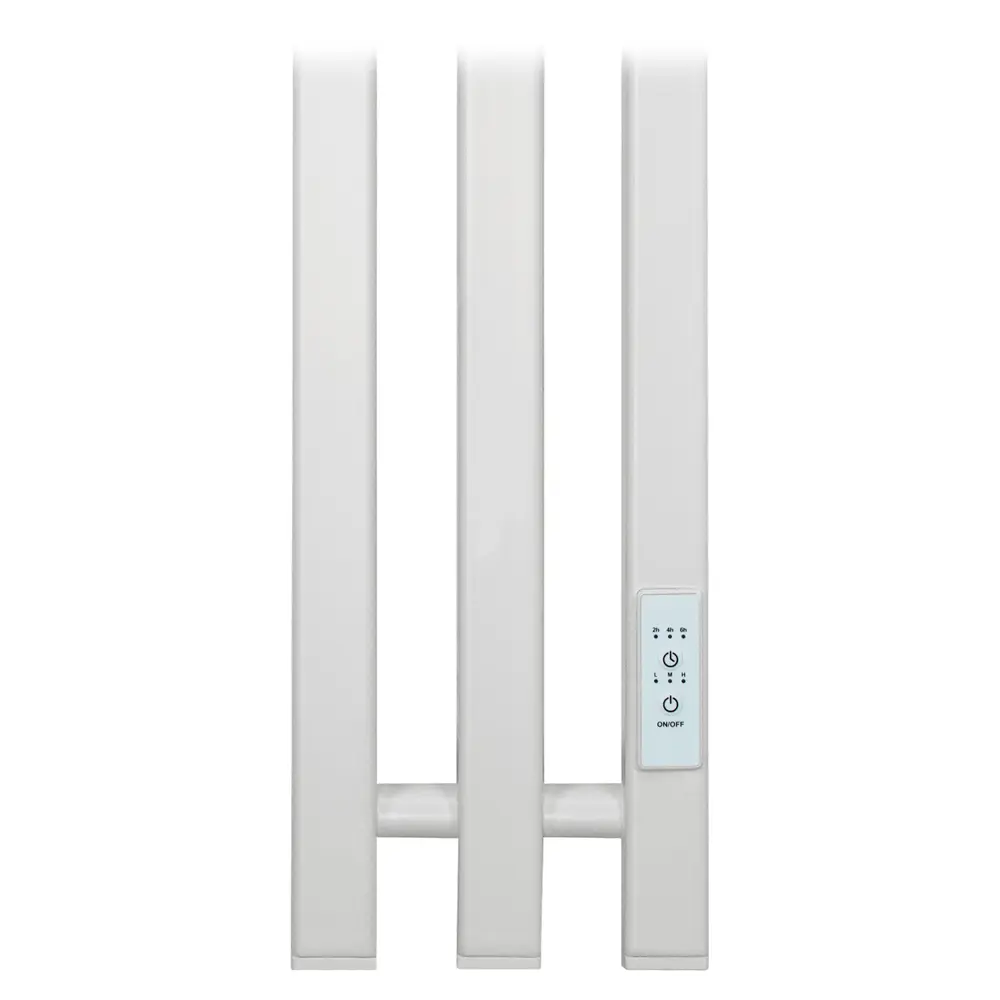 Фото 4 Полотенцесушитель электрический Primoclima Sol Q E White 150x1200 мм 100 Вт с терморегулятором I-образный цвет белый матовый Фото 4 Полотенцесушитель электрический Primoclima Sol Q E White 150x1200 мм 100 Вт с терморегулятором I-образный цвет белый матовый