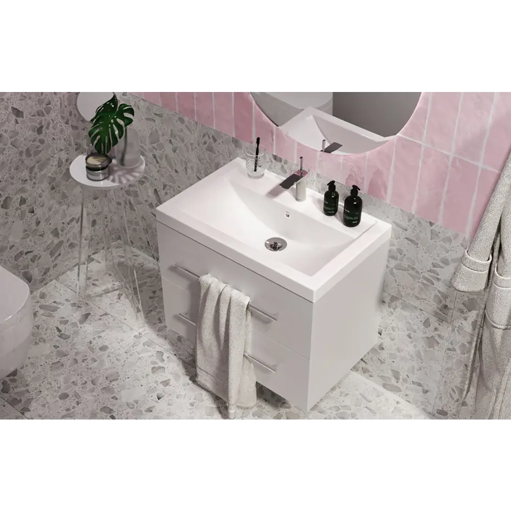 Фото Раковина 1marka раковина Ц0000008359 70см цвет белый Фото Раковина 1marka раковина Ц0000008359 70см цвет белый