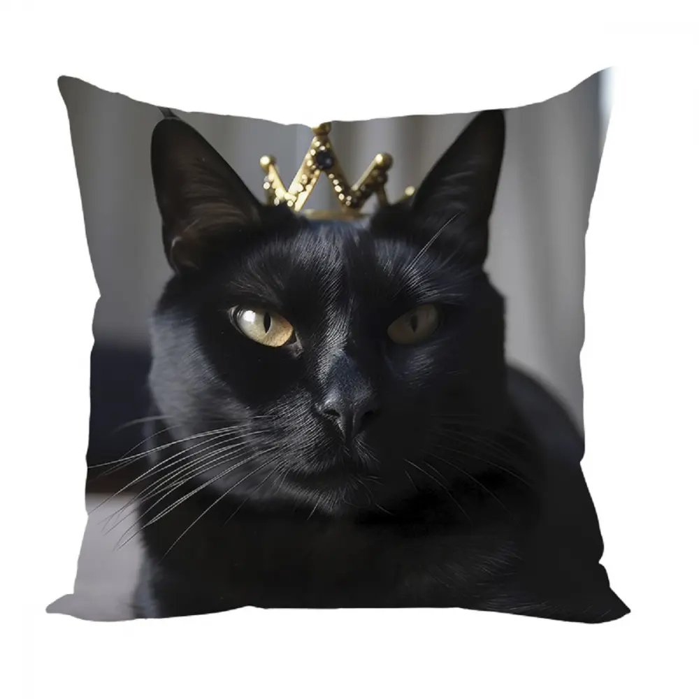 Фото Подушка декоративная Zaberite Коты-Короли Персик 3476, 40x40 см Фото Подушка декоративная Zaberite Коты-Короли Персик 3476, 40x40 см