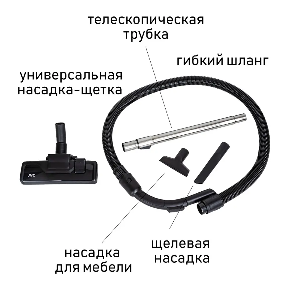 Фото 12 Пылесос с контейнером Jvc Jh-vc405 2050 Вт 2 л цвет синий