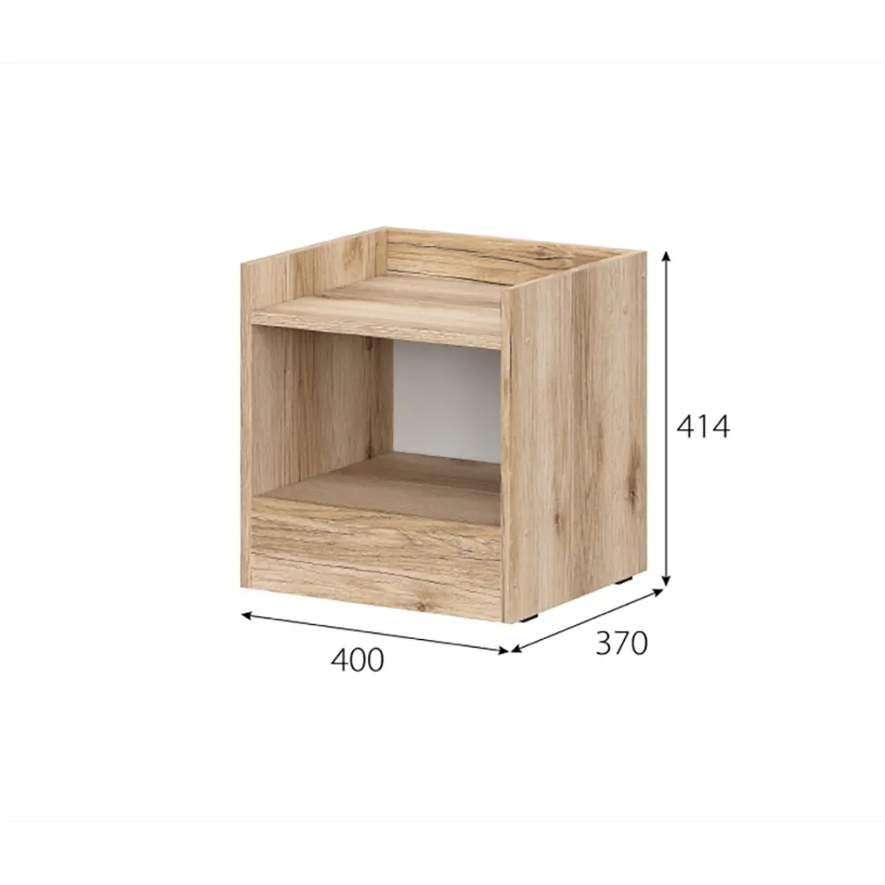 Фото 3 Тумба прикроватная Mebilir МС Брайтон 40x41.4x36.6 см лдсп цвет дуб делано/белый Фото 3 Тумба прикроватная Mebilir МС Брайтон 40x41.4x36.6 см лдсп цвет дуб делано/белый