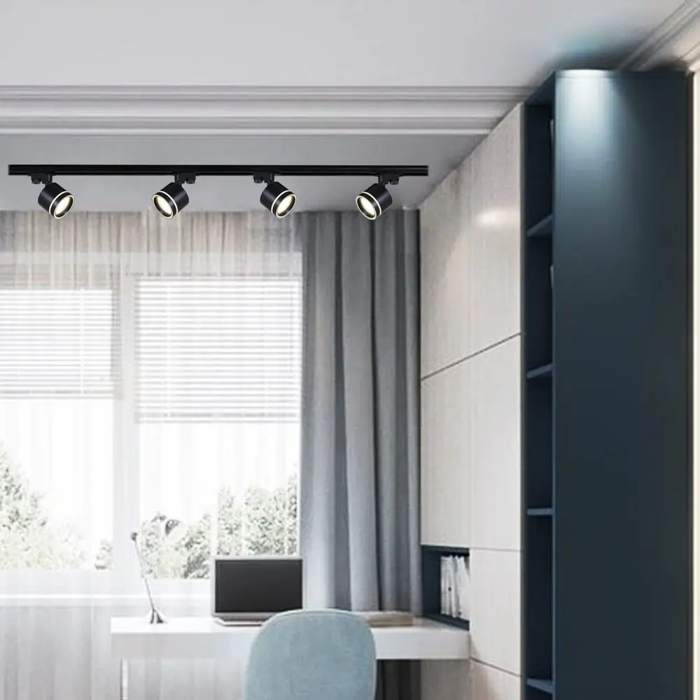 Фото 5 Трековый светильник спот под лампу Gx53 Reluce 53003-9.3-001ld gx53 bk однофазный цвет черный Фото 5 Трековый светильник спот под лампу Gx53 Reluce 53003-9.3-001ld gx53 bk однофазный цвет черный