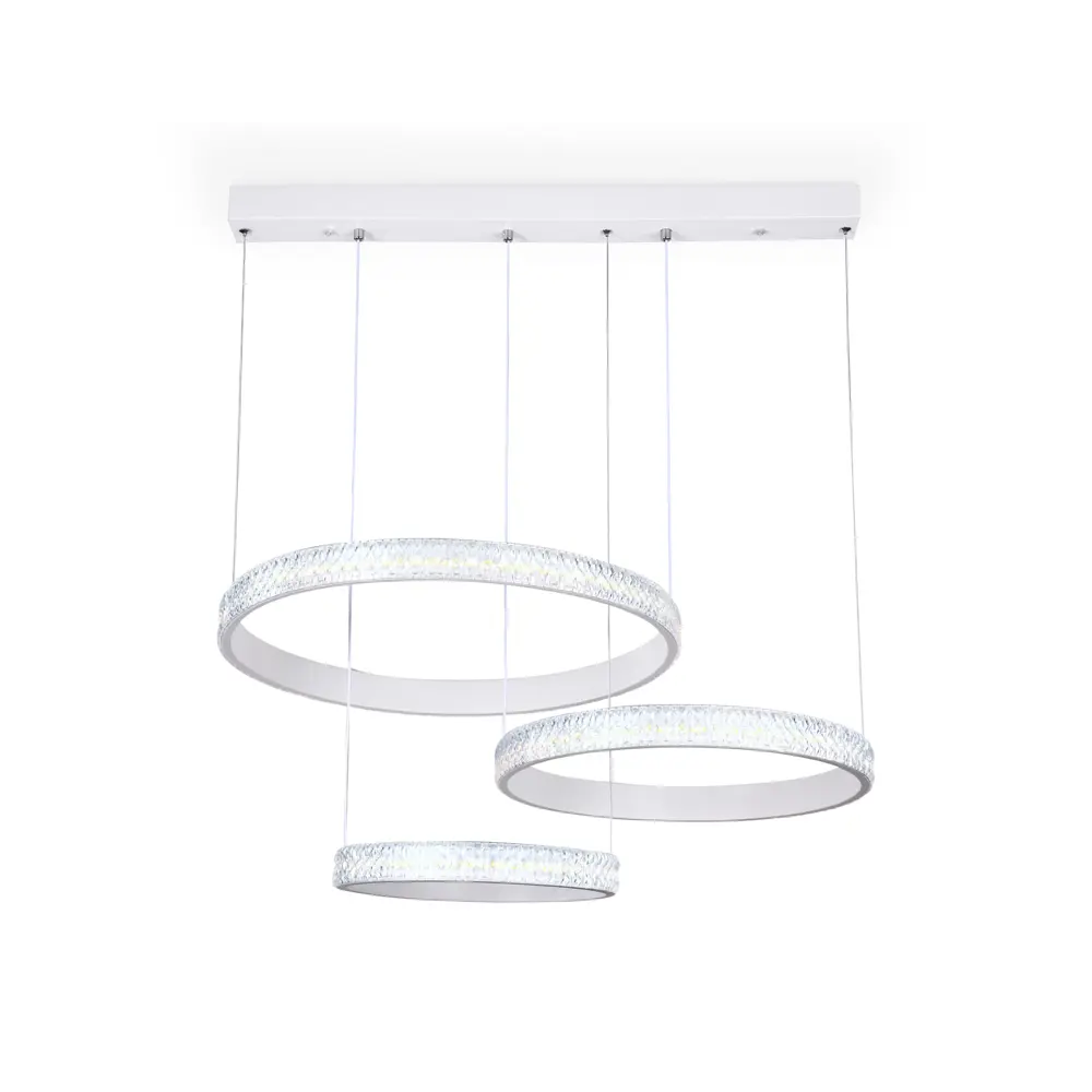 Фото 4 Светильник подвесной светодиодный Ambrella Light Acrylica с пультом управления 12 м² нейтральный белый свет цвет белый