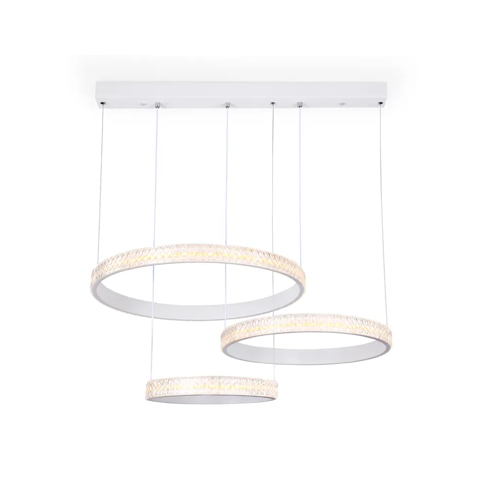 Фото 2 Светильник подвесной светодиодный Ambrella Light Acrylica с пультом управления 12 м² нейтральный белый свет цвет белый