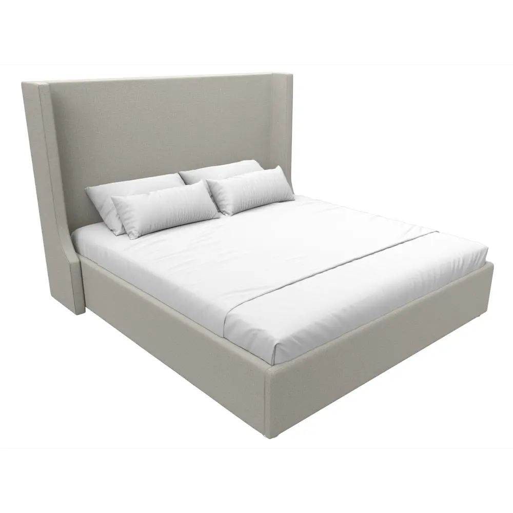 Фото 2 Кровать Ларго 180 Лига диванов 123103 200x140x211 см рогожка цвет амур 02 бежевый Фото 2 Кровать Ларго 180 Лига диванов 123103 200x140x211 см рогожка цвет амур 02 бежевый