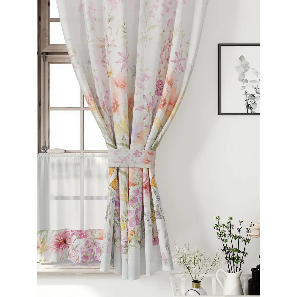 Фото 4 Комплект штор Comfy way Иномик - 19 CW705019-160 на шторной ленте 160x150 см цвет бежевый Фото 4 Комплект штор Comfy way Иномик - 19 CW705019-160 на шторной ленте 160x150 см цвет бежевый