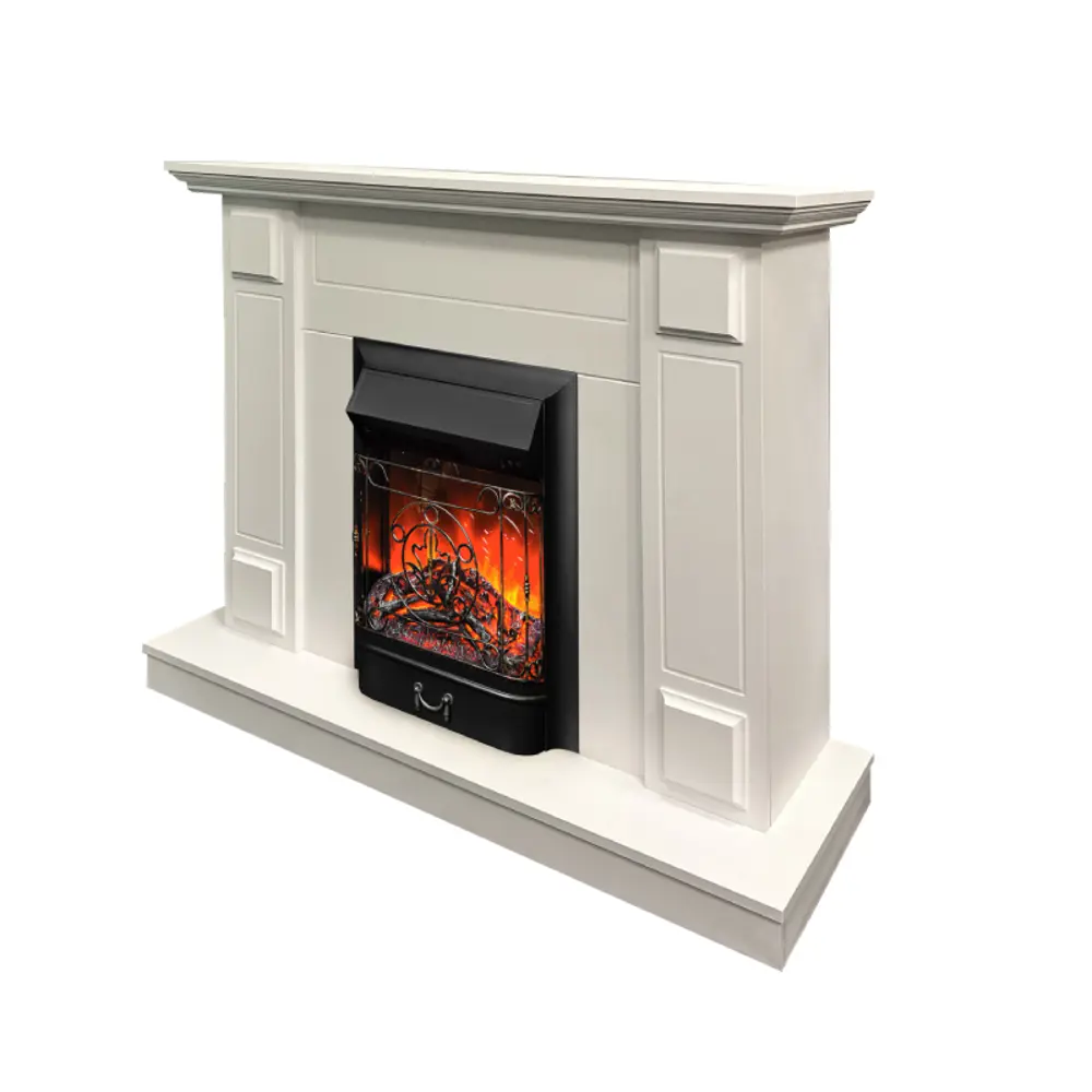 Фото 2 Каминокомплект Realflame Turin STD/EUG WT с очагом Majestic Lux BL 1550Вт белый Фото 2 Каминокомплект Realflame Turin STD/EUG WT с очагом Majestic Lux BL 1550Вт белый