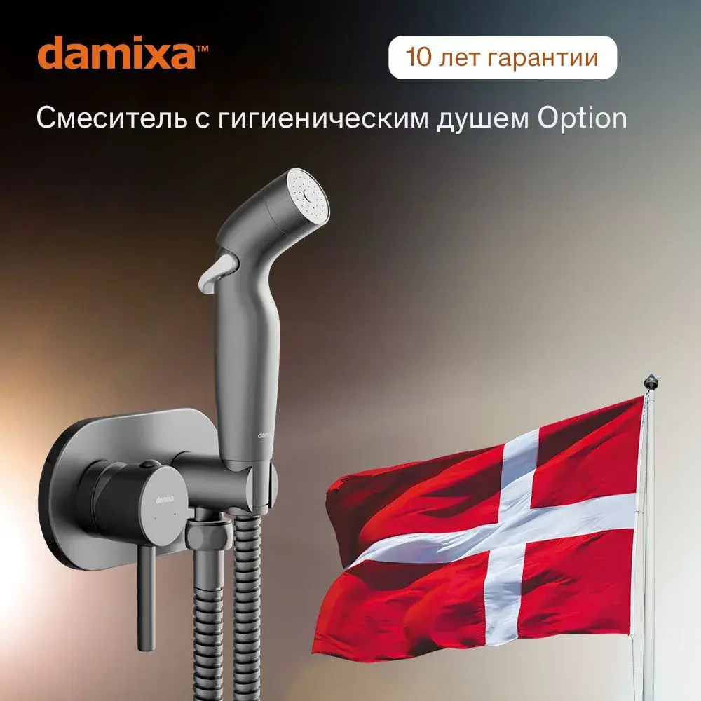 Фото 2 Смеситель для биде Damixa Option 212000300_7214 с гигиеническим душем цвет Черный Фото 2 Смеситель для биде Damixa Option 212000300_7214 с гигиеническим душем цвет Черный
