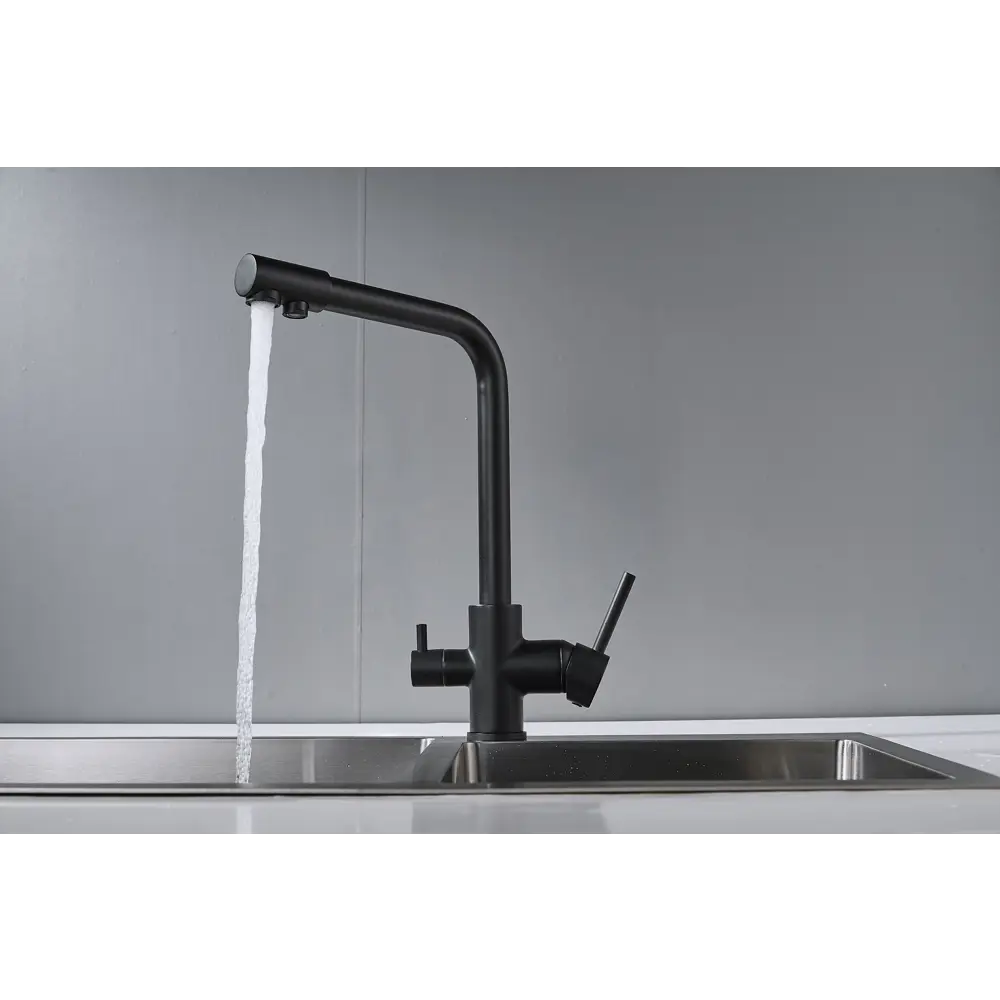 Фото 8 Смеситель для кухни Maretti Project Black с подключением фильтра поворотный излив 29 см цвет черный Фото 8 Смеситель для кухни Maretti Project Black с подключением фильтра поворотный излив 29 см цвет черный