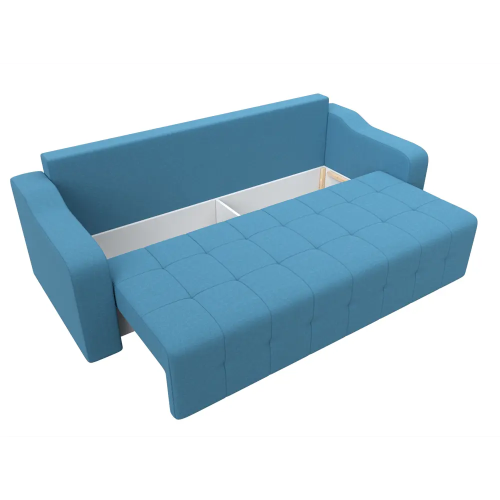 Фото 7 Диван раскладной Лига диванов Диван прямой Лиссабон 233x91x99 см рогожка цвет амур голубой Фото 7 Диван раскладной Лига диванов Диван прямой Лиссабон 233x91x99 см рогожка цвет амур голубой