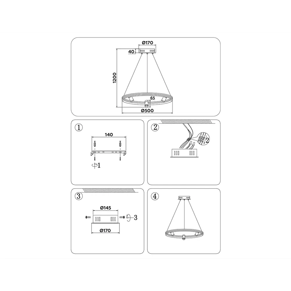 Фото 7 Люстра подвесная светодиодная Ambrella Light Comfort с пультом управления 18 м² регулируемый белый свет цвет белый Фото 7 Люстра подвесная светодиодная Ambrella Light Comfort с пультом управления 18 м² регулируемый белый свет цвет белый