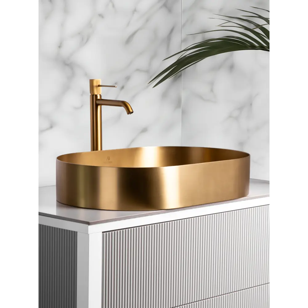 Фото 7 Раковина AltroBagno Eterno 001025 OrSp из нержавеющей стали цвет Матовое золото Фото 7 Раковина AltroBagno Eterno 001025 OrSp из нержавеющей стали цвет Матовое золото