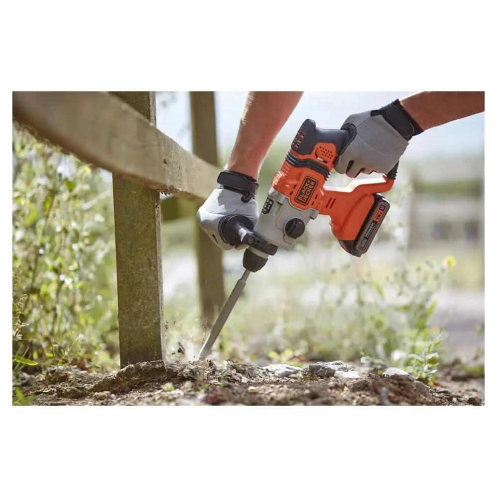 Фото 5 Перфоратор аккумуляторный SDS-plus Black&Decker BCD900B-XJ, 18 В Li, без АКБ и ЗУ, 1.2 Дж Фото 5 Перфоратор аккумуляторный SDS-plus Black&Decker BCD900B-XJ, 18 В Li, без АКБ и ЗУ, 1.2 Дж