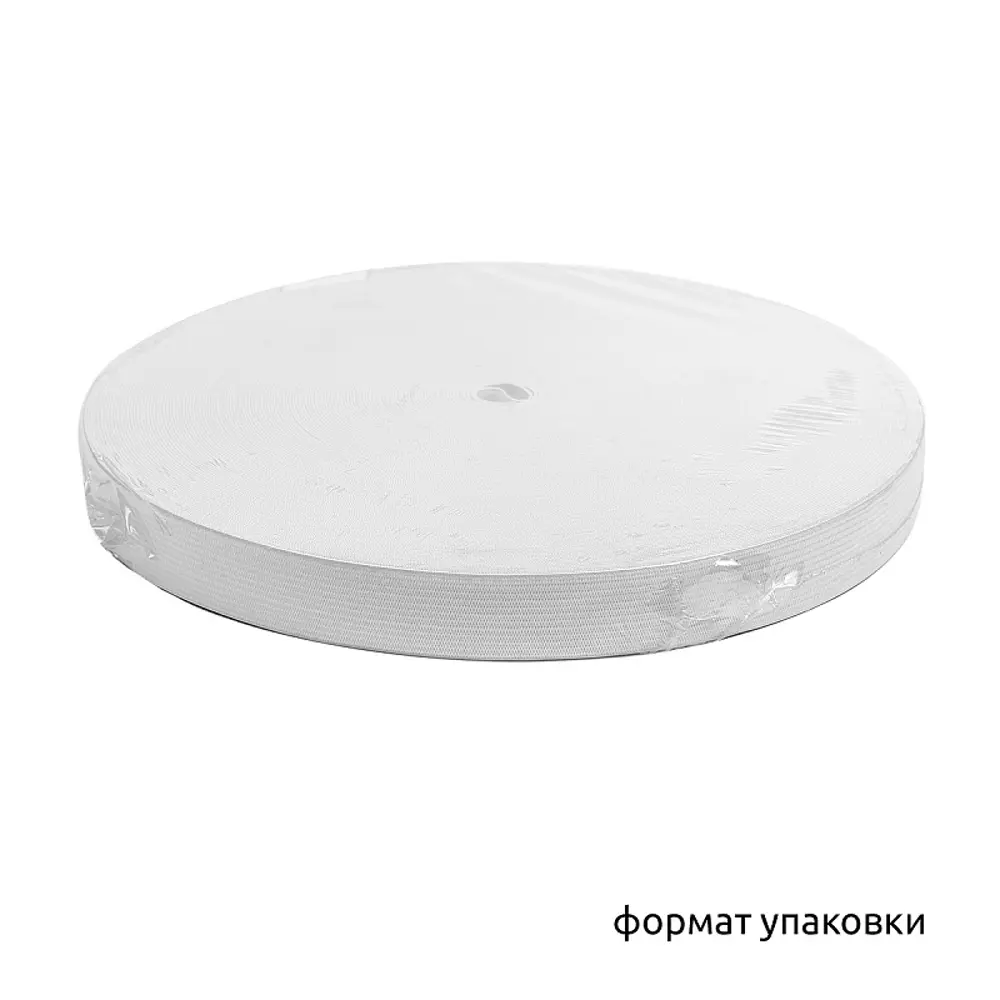 Фото 2 Резинка тканая 35мм белый 22.60гр рул.40м ЭЛ-35.БЕЛ
