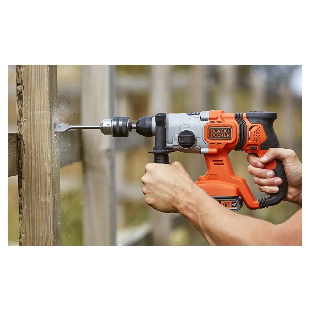 Фото 8 Перфоратор аккумуляторный SDS-plus Black&Decker BCD900B-XJ, 18 В Li, без АКБ и ЗУ, 1.2 Дж Фото 8 Перфоратор аккумуляторный SDS-plus Black&Decker BCD900B-XJ, 18 В Li, без АКБ и ЗУ, 1.2 Дж