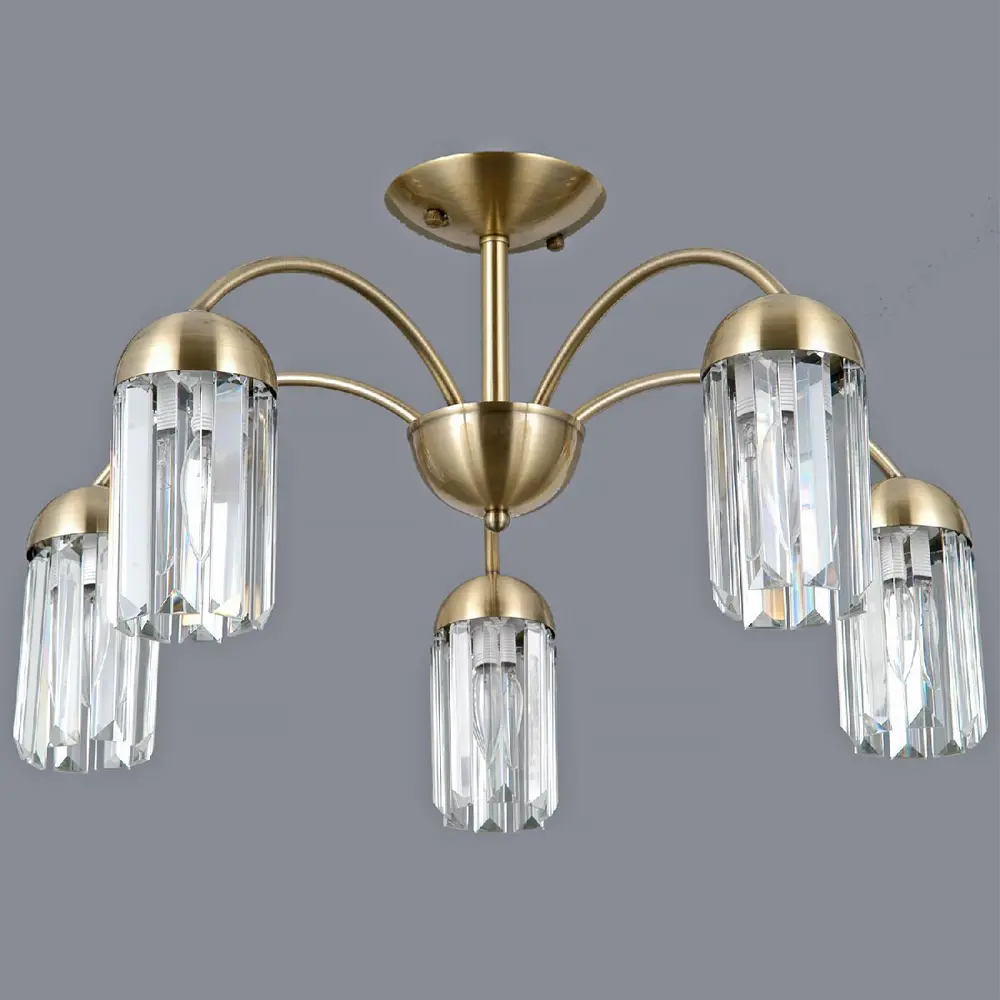 Фото 3 Люстра на штанге Illumico Нет Il0599-5csq-24 ab lyra 5 лампа 10 м² цвет бронза Фото 3 Люстра на штанге Illumico Нет Il0599-5csq-24 ab lyra 5 лампа 10 м² цвет бронза