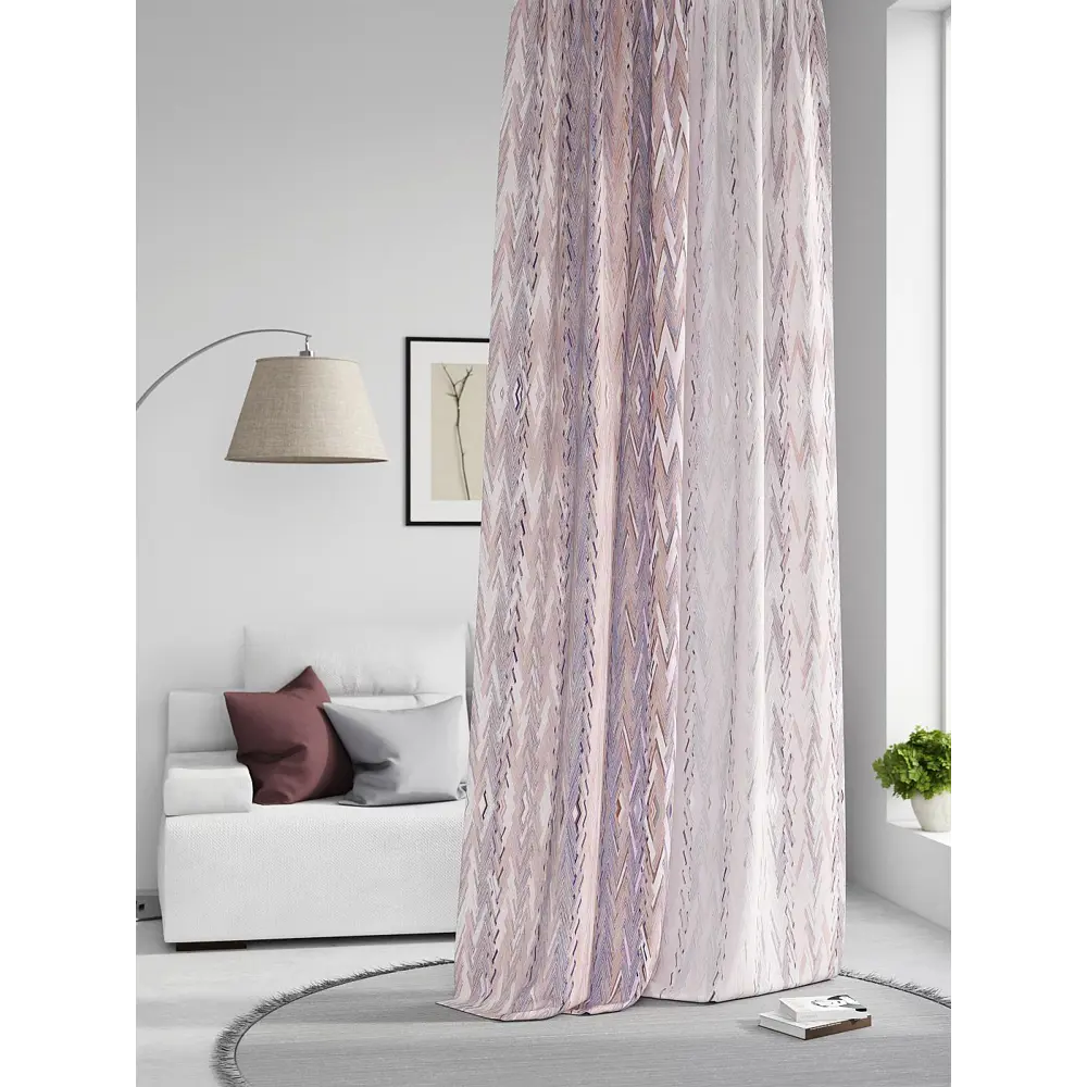 Фото Штора на шторной ленте Comfy Way Нилсти - 106 CW593106-260, 260x150 см, цвет бежевый Фото Штора на шторной ленте Comfy Way Нилсти - 106 CW593106-260, 260x150 см, цвет бежевый