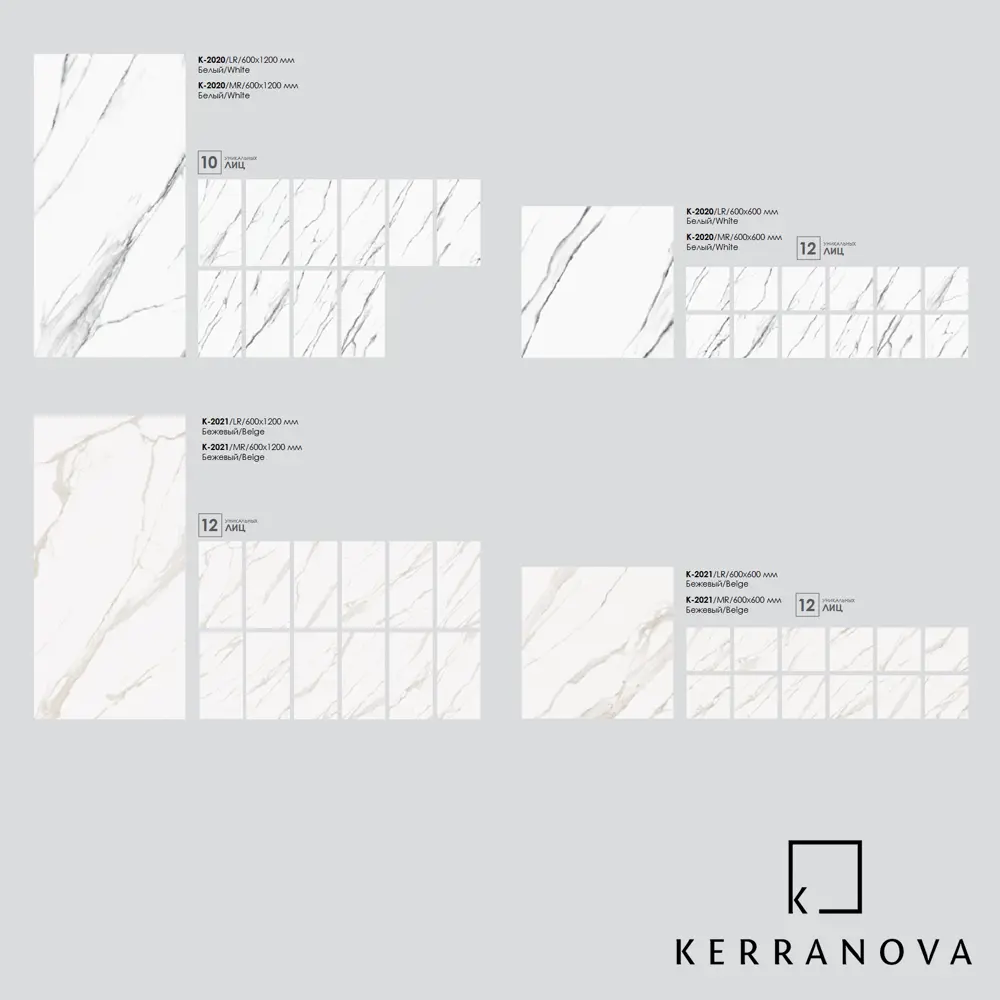 Фото 15 Керамогранит Kerranova Butik K-2020/MR/600x600 60x60см цвет белый Фото 15 Керамогранит Kerranova Butik K-2020/MR/600x600 60x60см цвет белый