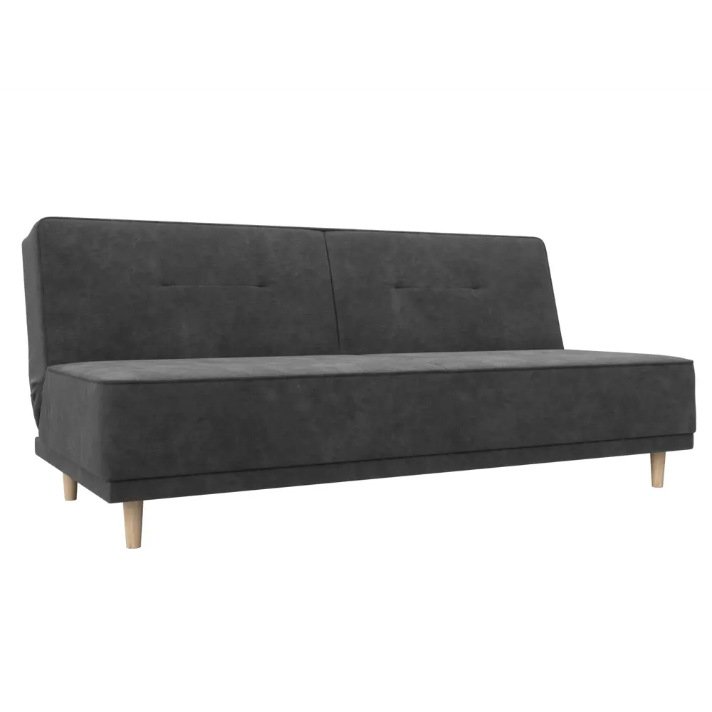 Фото Диван раскладной Лига диванов Диван-книжка Портленд 193x90x85 см велюр цвет brut 16 темно-серый Фото Диван раскладной Лига диванов Диван-книжка Портленд 193x90x85 см велюр цвет brut 16 темно-серый