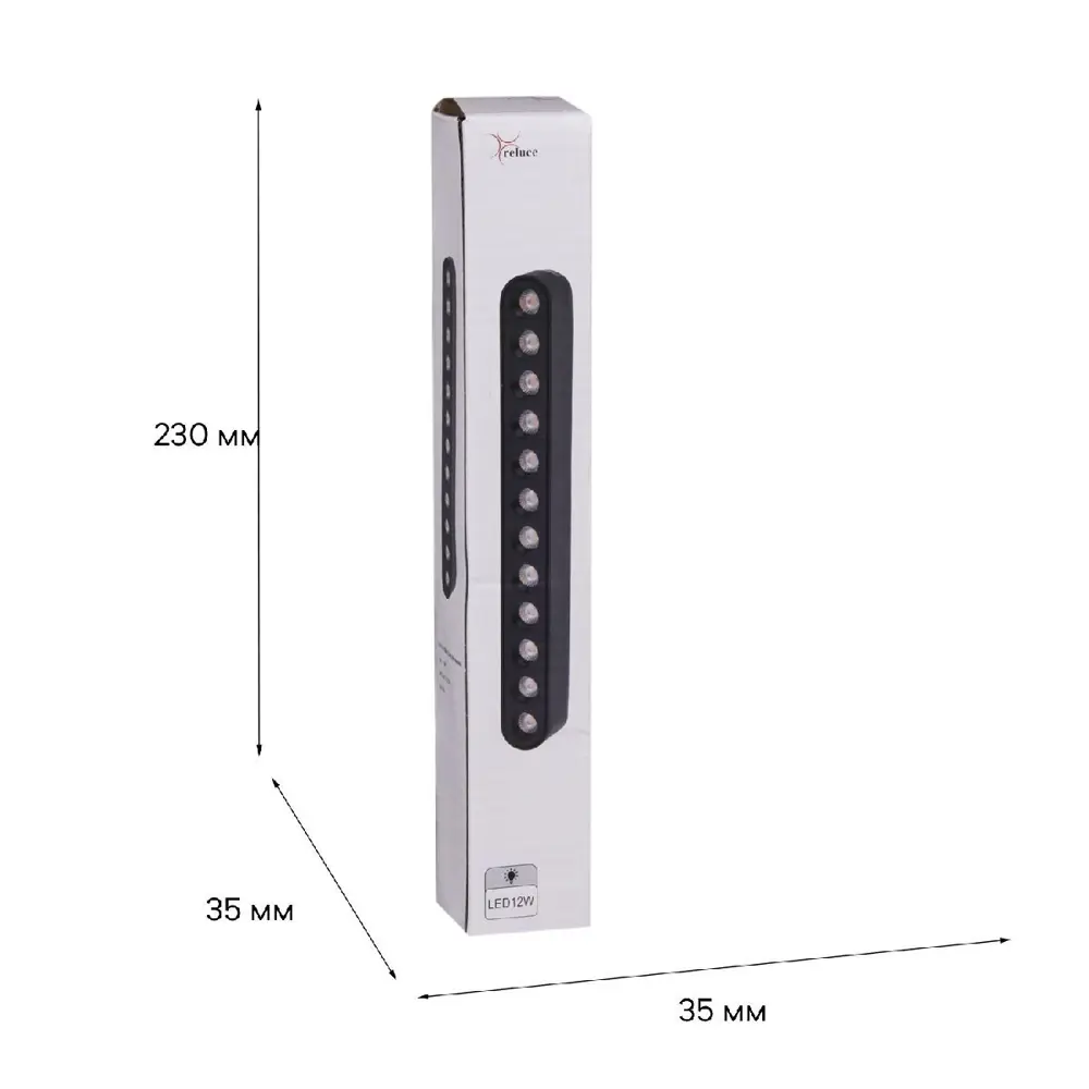 Фото 5 Трековый светильник линейный светодиодный Reluce 13002-9.3-001ur magnetic led12w bk 12 Вт однофазный нейтральный белый свет цвет черный Фото 5 Трековый светильник линейный светодиодный Reluce 13002-9.3-001ur magnetic led12w bk 12 Вт однофазный нейтральный белый свет цвет черный