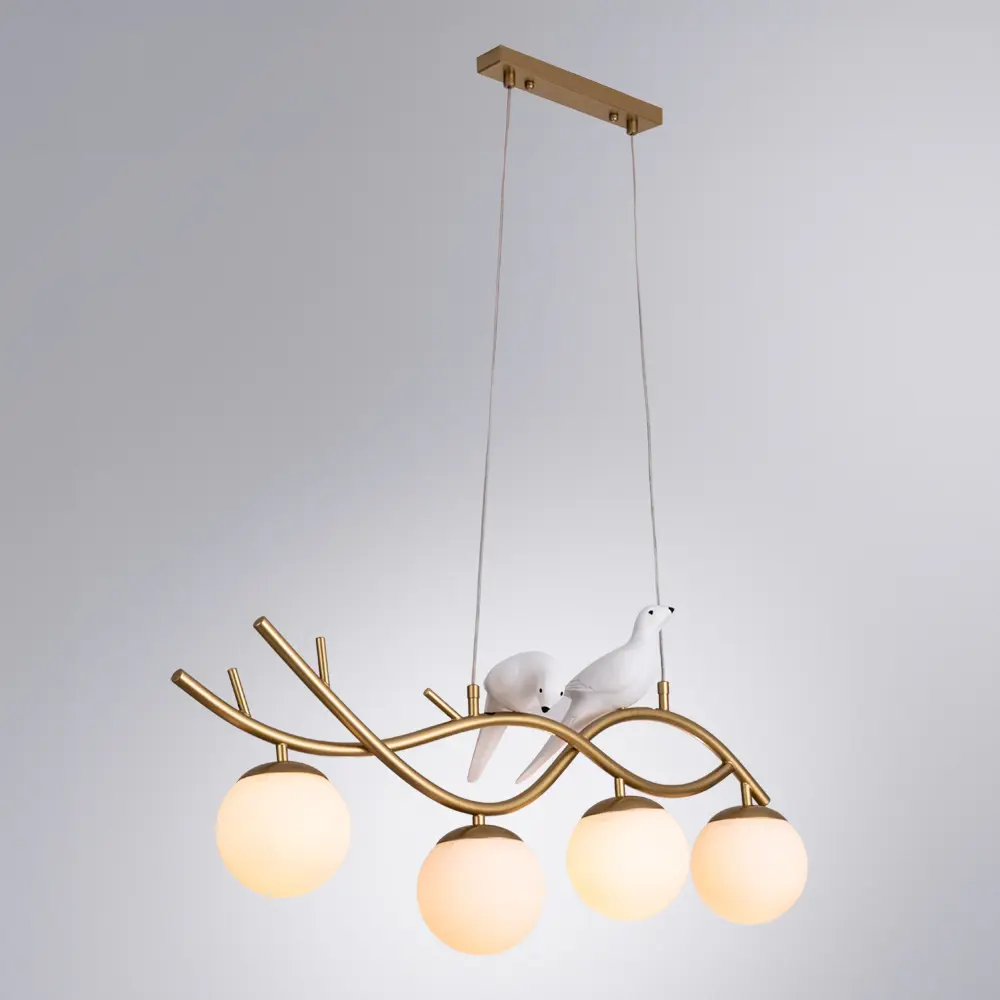 Фото 2 Люстра подвесная Arte Lamp Eltanin Ar_a3422sp-4go 4 лампы 10 м² цвет золотистый Фото 2 Люстра подвесная Arte Lamp Eltanin Ar_a3422sp-4go 4 лампы 10 м² цвет золотистый