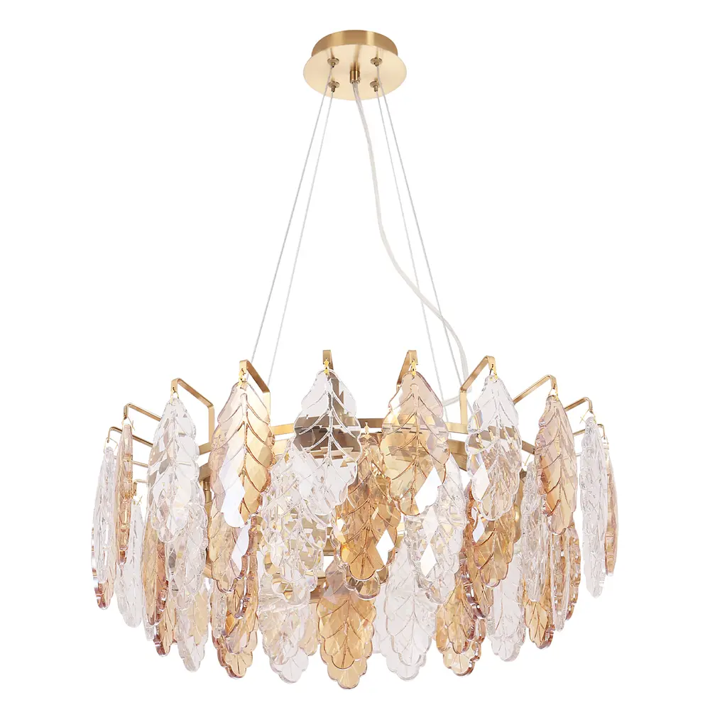 Фото Люстра подвесная Crystal lux Trevi Cu_3220_306 6 ламп 14 м² цвет латунь Фото Люстра подвесная Crystal lux Trevi Cu_3220_306 6 ламп 14 м² цвет латунь