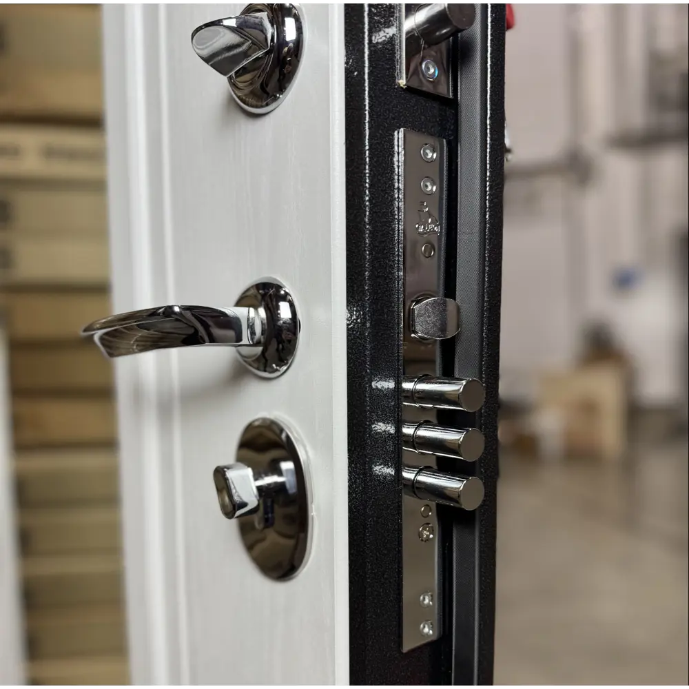 Фото 6 Входная дверь Foreman Foreman-f7 правый 205x96см цвет гофрированный картон/дуб белый с зеркалом Фото 6 Входная дверь Foreman Foreman-f7 правый 205x96см цвет гофрированный картон/дуб белый с зеркалом