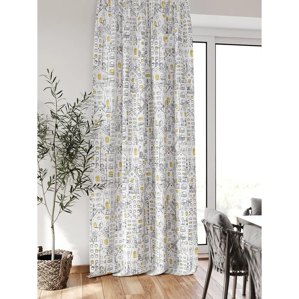 Фото Штора блэкаут на шторной ленте Comfy Way Флонтос - 99 CW594099-260, 260x150 см, цвет серый Фото Штора блэкаут на шторной ленте Comfy Way Флонтос - 99 CW594099-260, 260x150 см, цвет серый