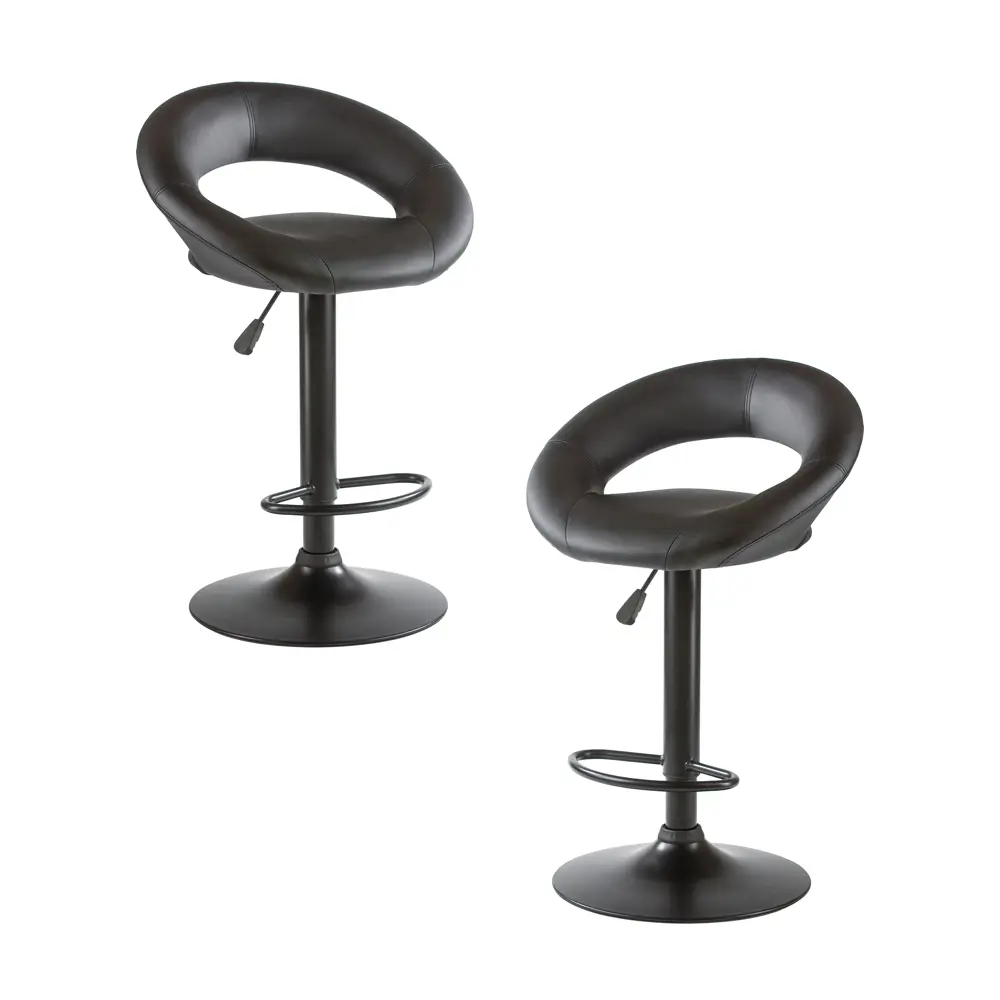 Фото Барный стул Dobrin Mira black lm-5001 53.5x102x47 см цвет черный 2 шт Фото Барный стул Dobrin Mira black lm-5001 53.5x102x47 см цвет черный 2 шт