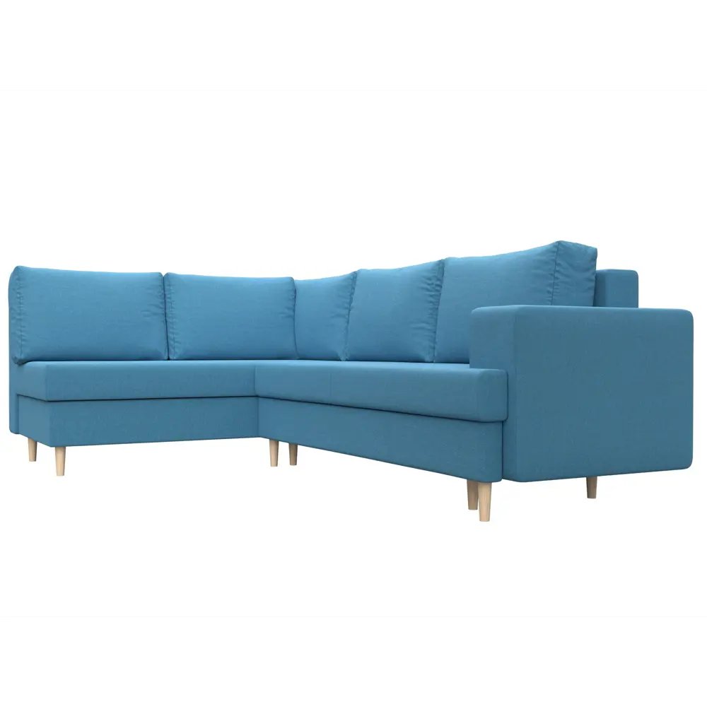 Фото 4 Диван угловой Сильвана левый угол Лига диванов 123530L 267x92x188 см рогожка цвет амур 10 голубой Фото 4 Диван угловой Сильвана левый угол Лига диванов 123530L 267x92x188 см рогожка цвет амур 10 голубой