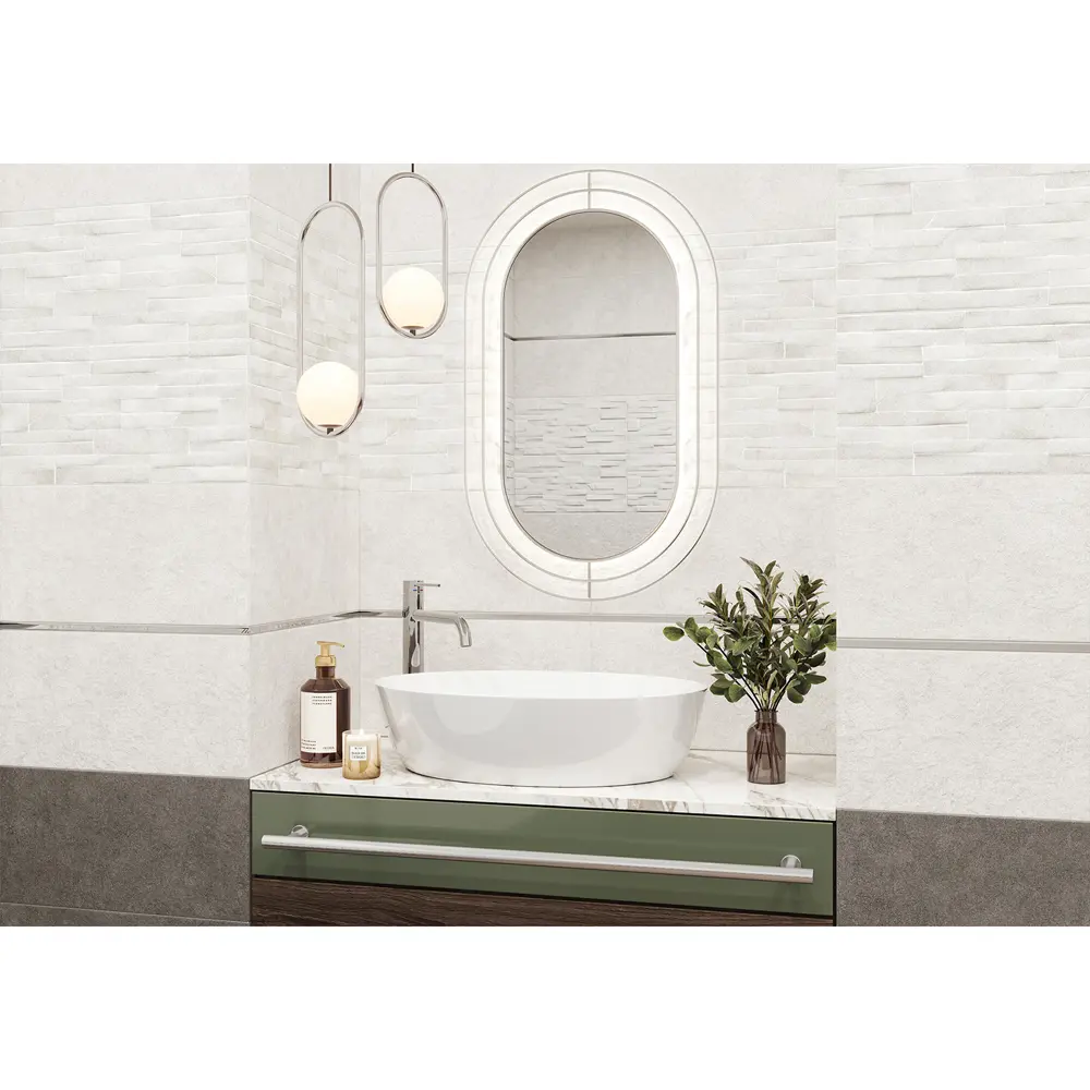 Фото 6 Настенная плитка Alma ceramica Discover TWU2550DCV40 24.9x50см цвет графит Фото 6 Настенная плитка Alma ceramica Discover TWU2550DCV40 24.9x50см цвет графит