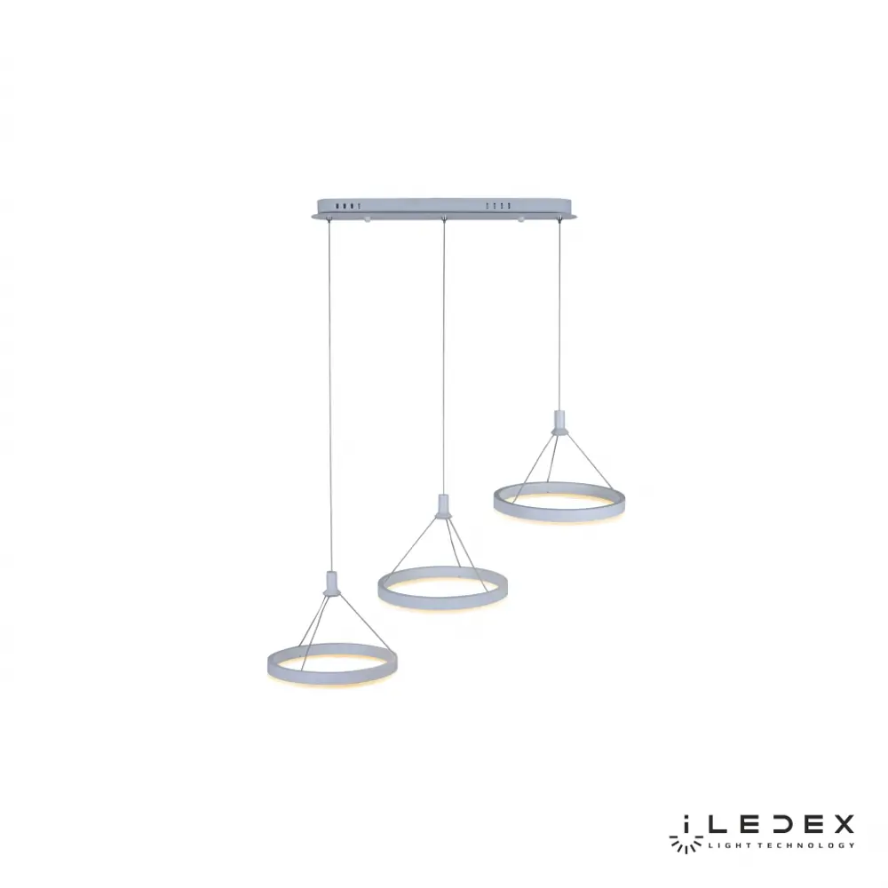Фото 2 Светильник подвесной светодиодный iLedex Libra D075-3 WH с пультом управления 18 м² цвет белый Фото 2 Светильник подвесной светодиодный iLedex Libra D075-3 WH с пультом управления 18 м² цвет белый