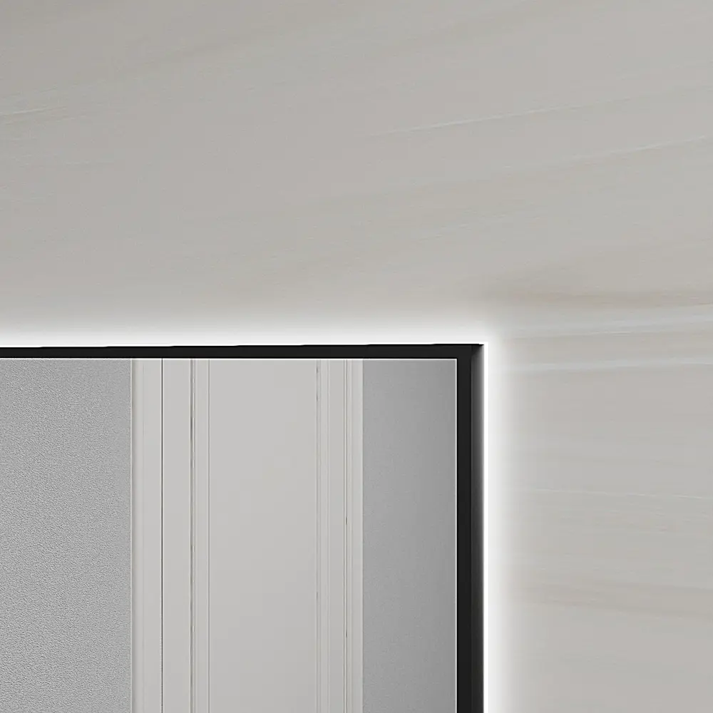 Фото 5 Зеркало для ванной Alumirror 6040свет 6040чер6000к с подсветкой 40x60см