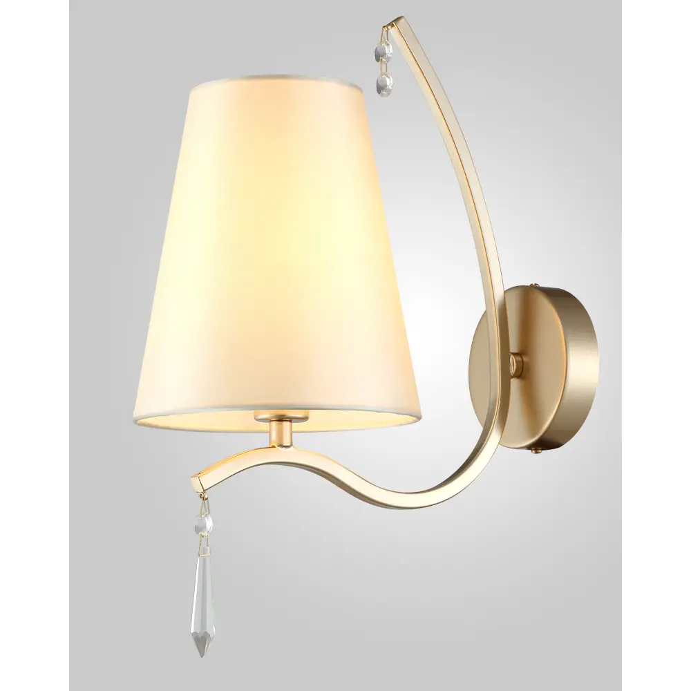 Фото 7 Настенный светильник Crystal Lux RENATA RENATA AP1 GOLD цвет бежевый Фото 7 Настенный светильник Crystal Lux RENATA RENATA AP1 GOLD цвет бежевый